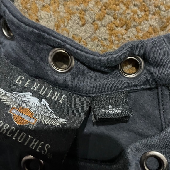 Harley-Davidson Women’s Winged Cross Halter Top Black (Size Small) - Picture 6 of 7